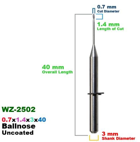 WIELAND SELECT HYBRID: Carbide Uncoated CadCam Milling Burs