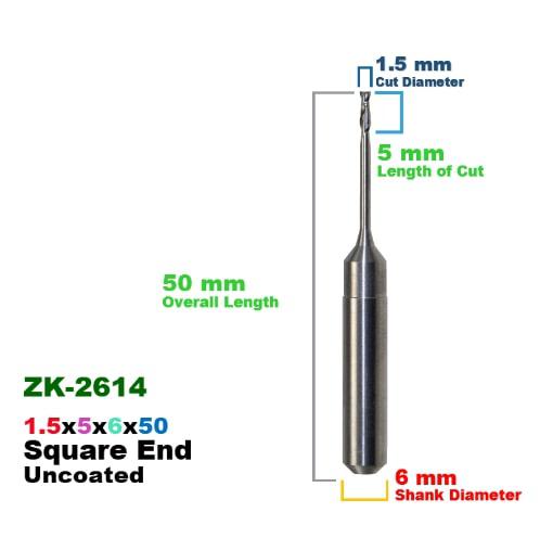 ZIRKONZAHN: Carbide Uncoated CadCam Milling Burs